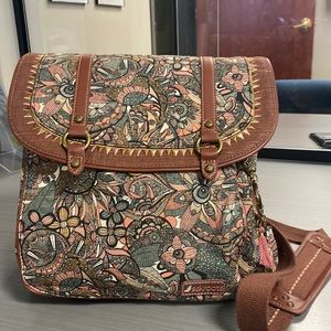 Sakroots desert and peach backpack/ shoulder bag
